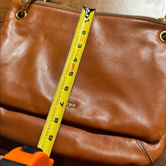 Margot Tan Leather Crossbody Bag - Picture 12 of 15